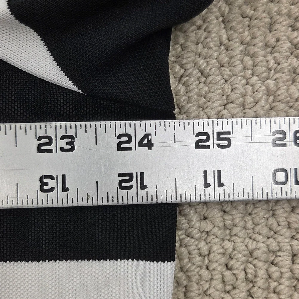 Polo Ralph Lauren Performance Black White Striped SS Polo Shirt Mens XL